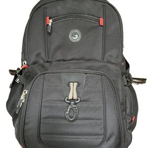 SHRRADOO XL Unisex 52L Travel Laptop Backpack with USB Charging Port Black